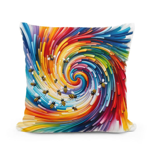 Bee Symphony Cotton Pillow - Main Image