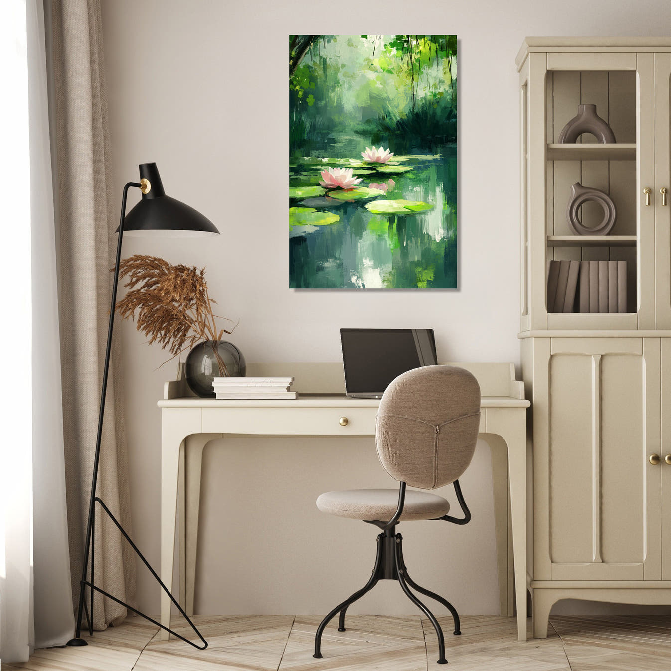 Tranquil Lilies Canvas - Secondary Image 4