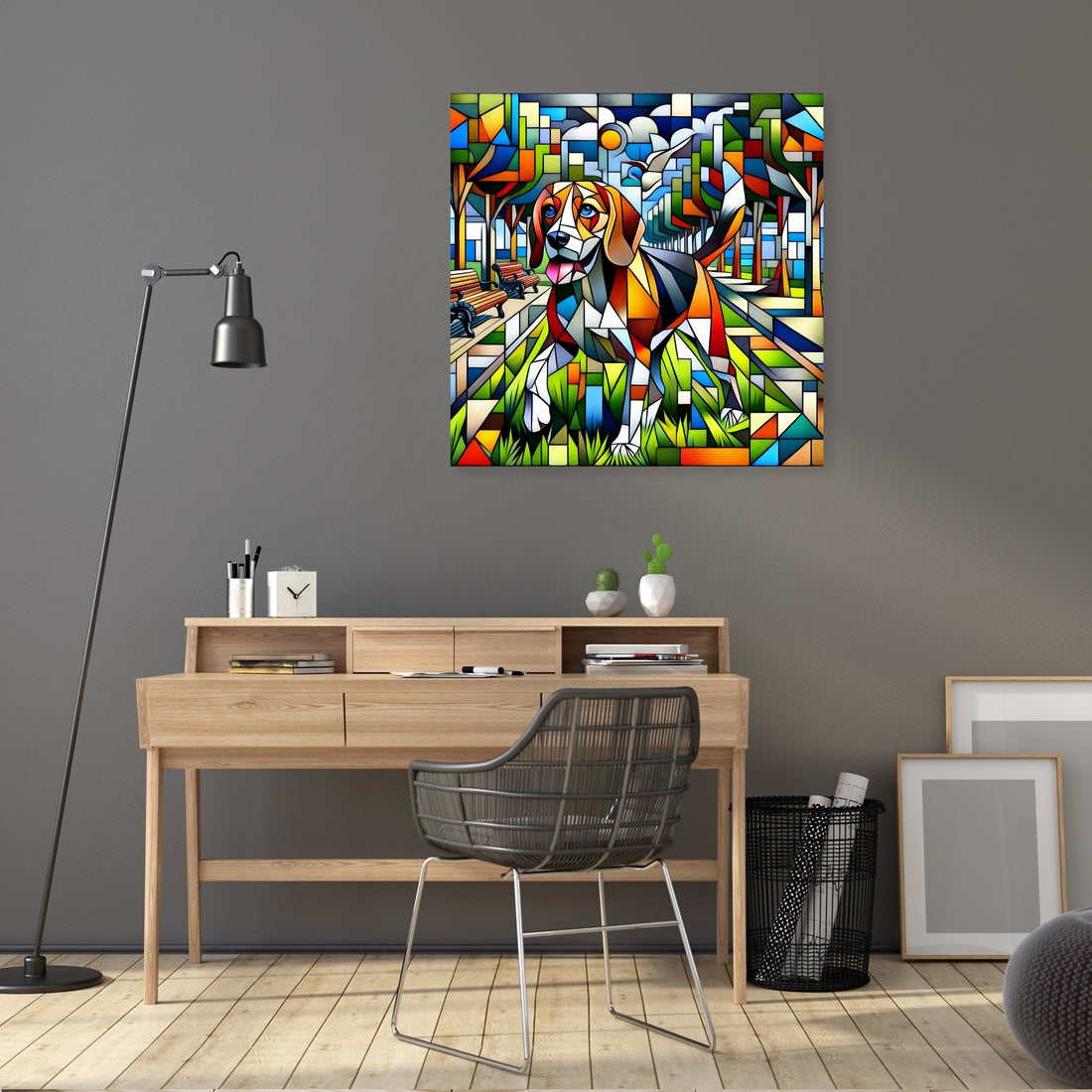 Cubist Canine Canvas - Secondary Image 5