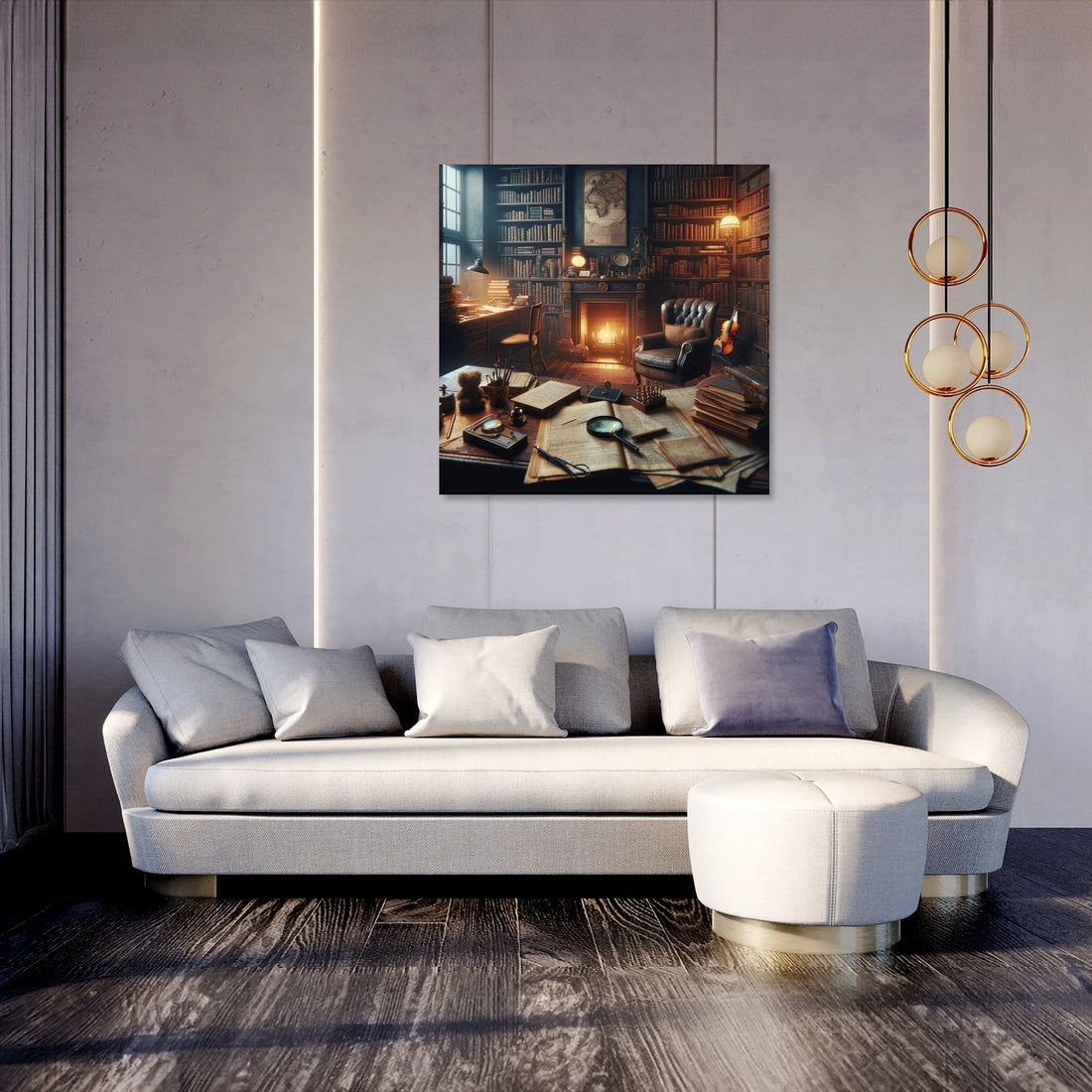 Study of Solitude Canvas - Secondary Image