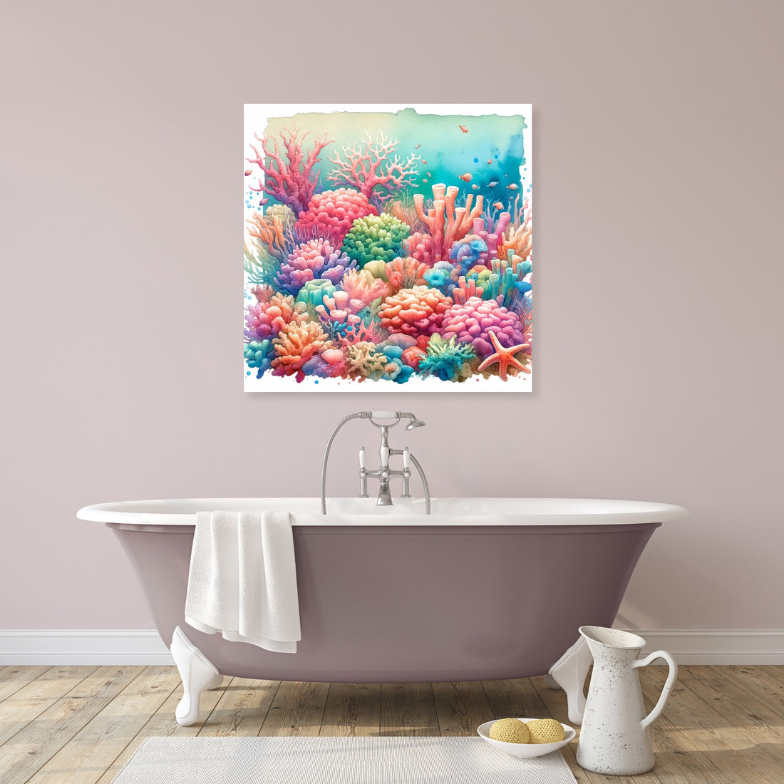 Vibrant Coral Reef Canvas - Secondary Image 2