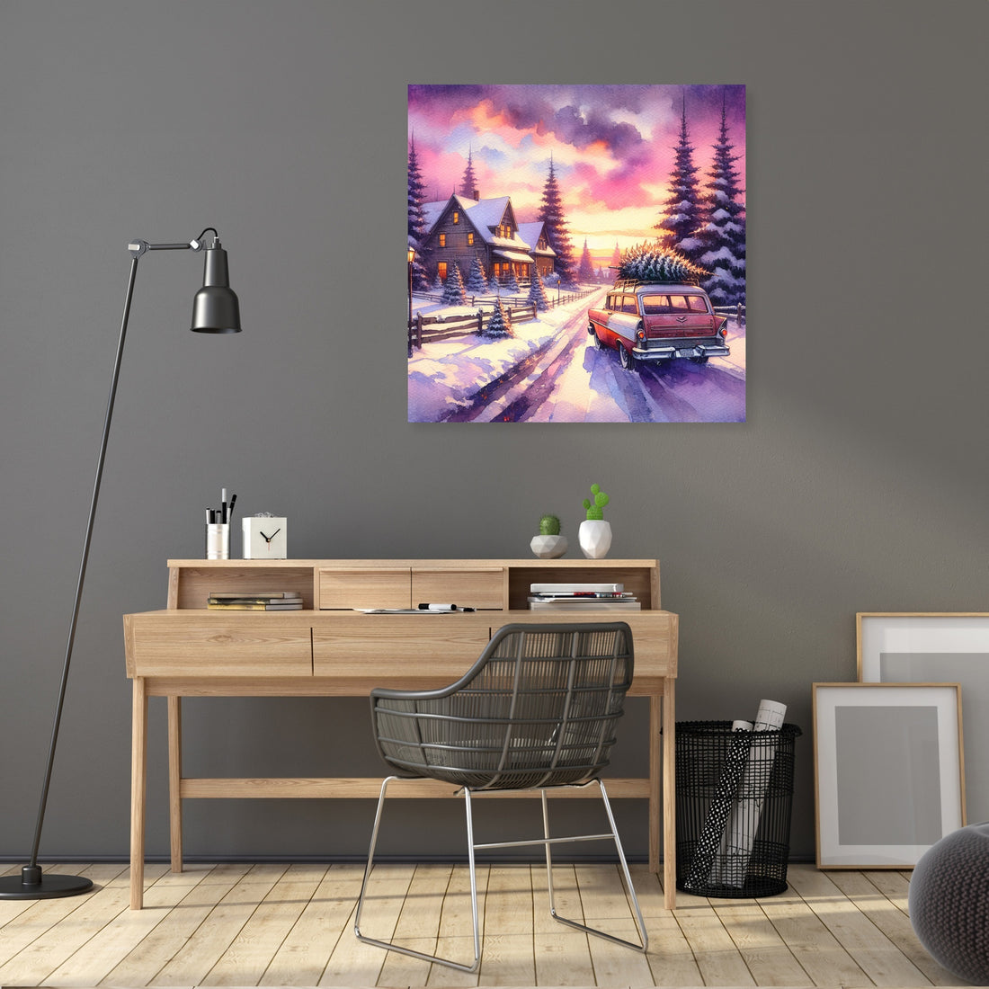 Wistful Winter Sunset Canvas - Secondary Image 5