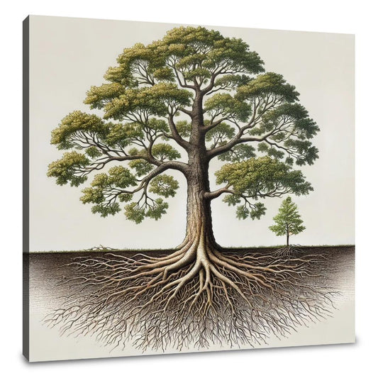 Elegant Tree Botanical Canvas - Main Image