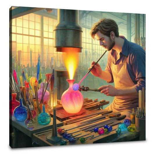 Glassblower's Artistry Canvas - Main Image