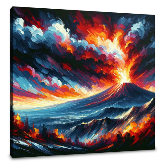 Etna Eruption Canvas - Main Image