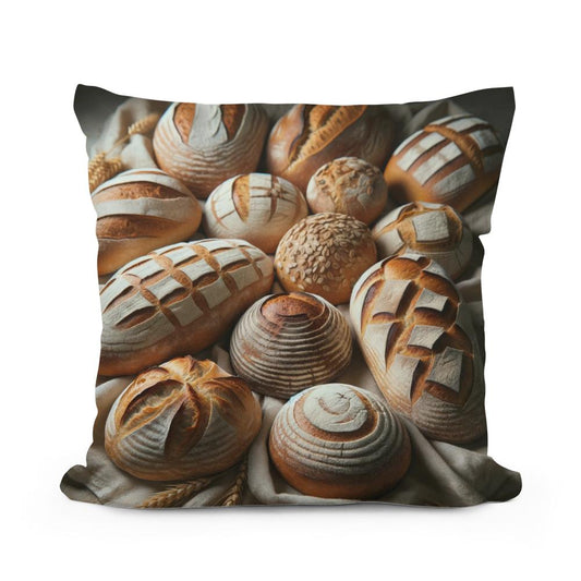 Artisan Bread Array Cotton Cushion - Main Image