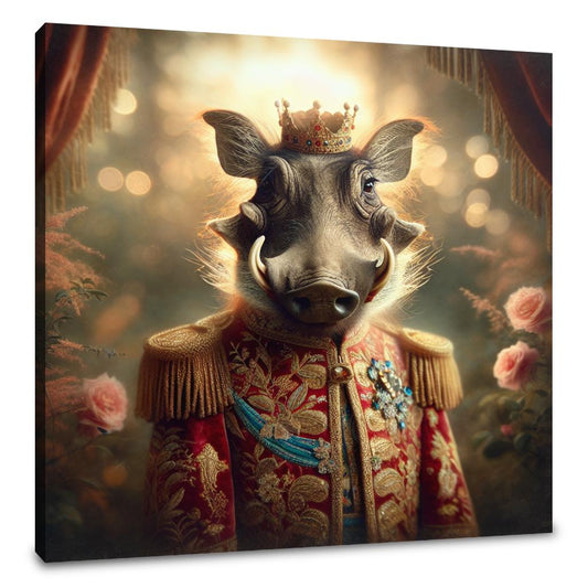 Regal Warthog Dawn Canvas - Main Image