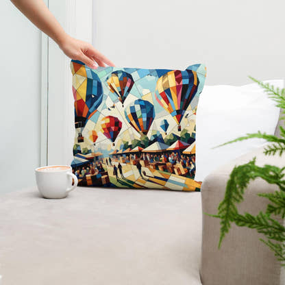 Festival of Shapes Cotton Cushion - Secondary Image 5