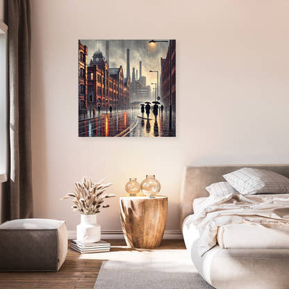 Industrial Rainfall Manchester Canvas - Secondary Image 7