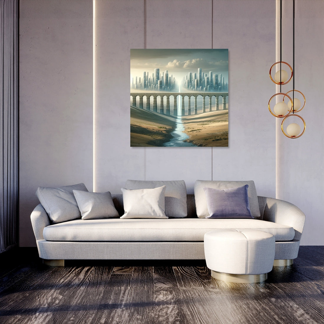 Aqueduct of Futures Past Canvas - Secondary Image