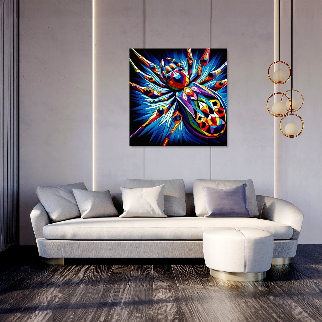 Cubist Courtship Canvas - Secondary Image