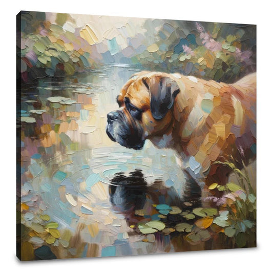 Serene Reflections Bullmastiff Canvas - Main Image