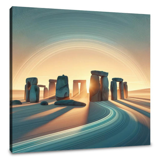 Futuristic Stonehenge Canvas - Main Image