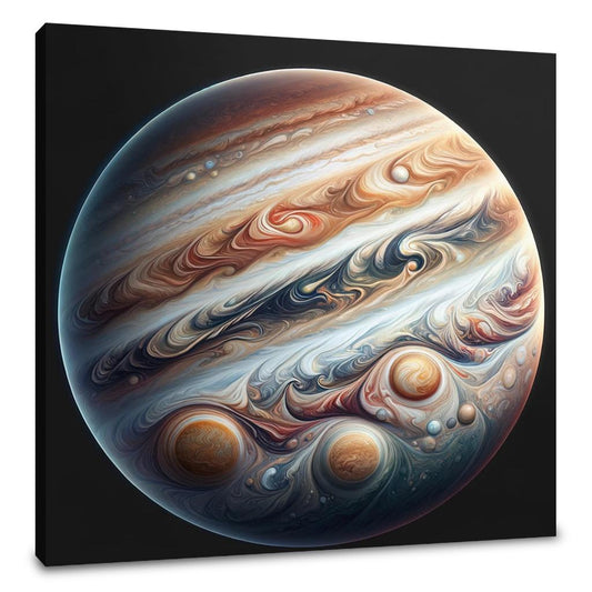Jupiter's Swirling Majesty Canvas - Main Image