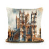London Westminster Abbey Warmth Cotton Cushion - Main Image