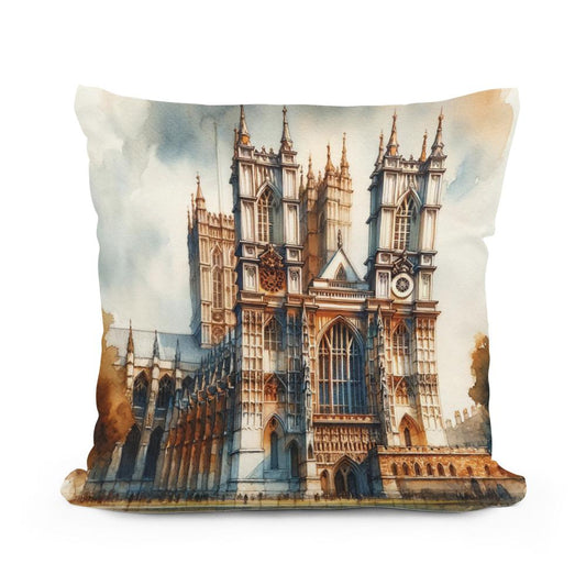 London Westminster Abbey Warmth Cotton Cushion - Main Image