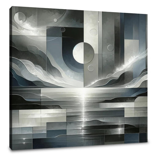 Moonlit Monochrome Canvas - Main Image