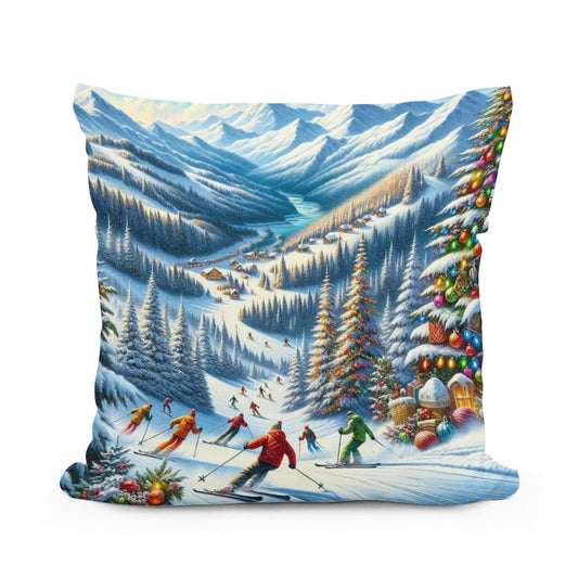 Holiday Slopes Cotton Cushion - Main Image