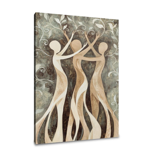 Flowing Yoga Poses Canvas - Main Image