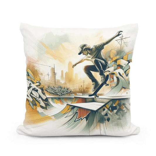 Skate and Spray Cotton Cushion - Main Image