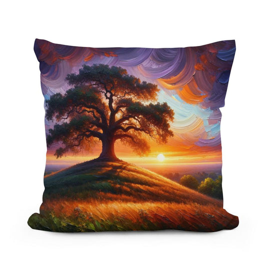 Sunset Oak Cotton Cushion - Main Image