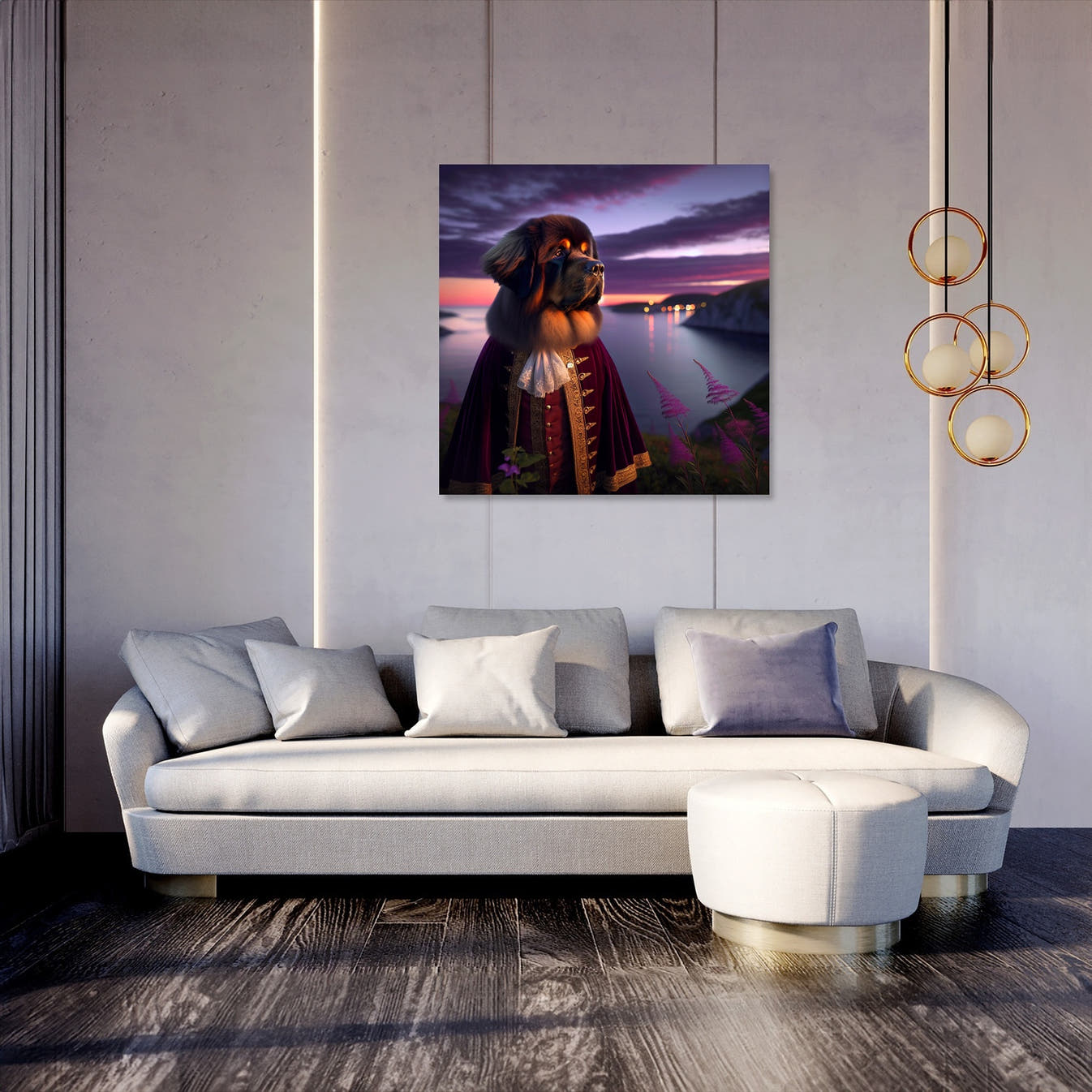 Twilight Majesty Newfoundland Canvas - Secondary Image