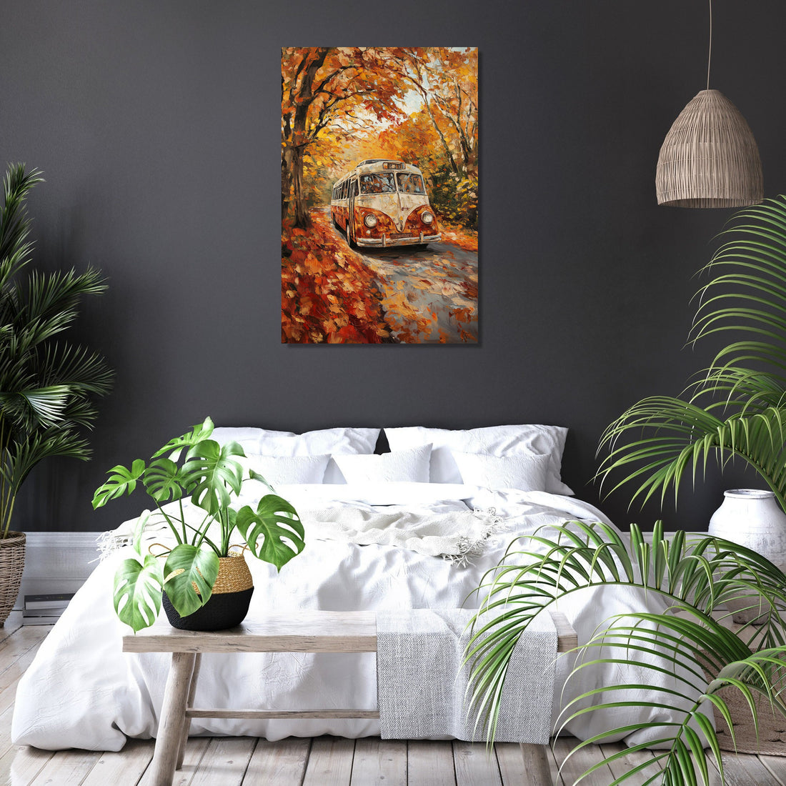 Vintage Tour Bus Canvas - Secondary Image 6