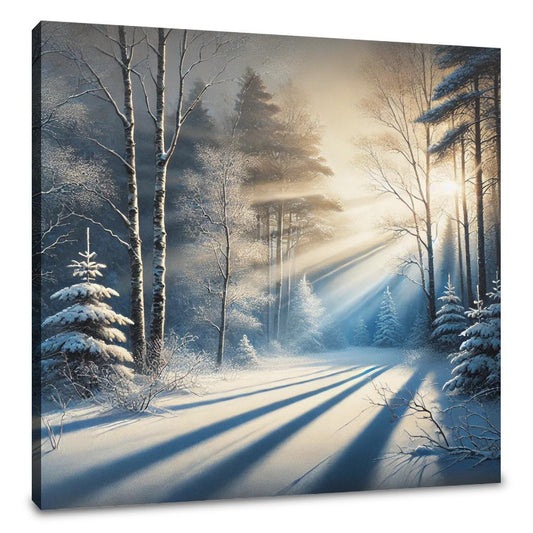 Winter's First Light Canvas - Main Image