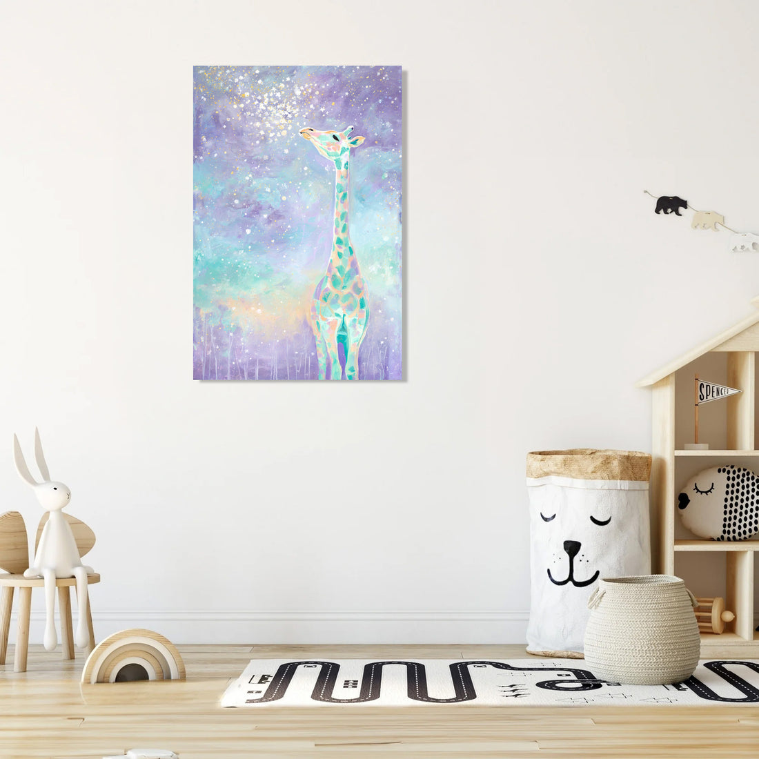 Giraffe Starry Dreams Canvas - Secondary Image 3