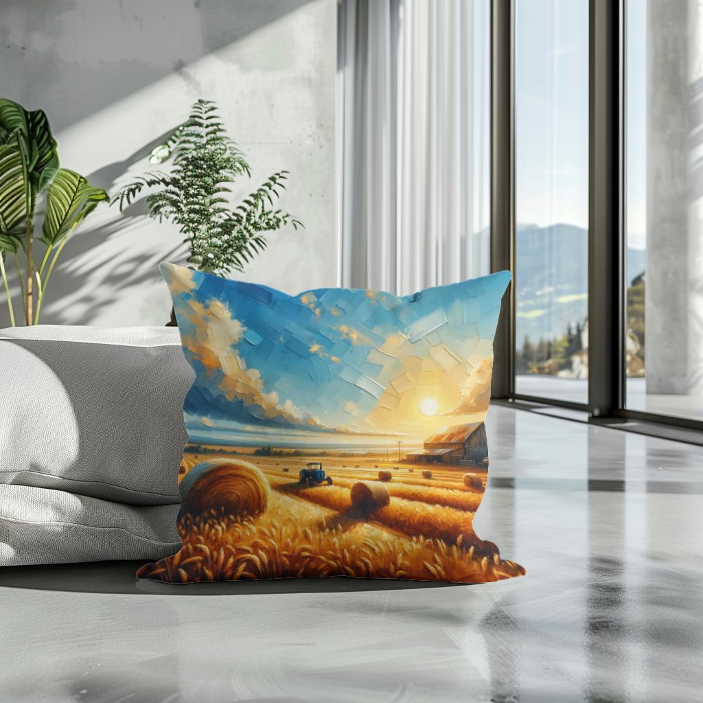 Harvest Glow Cotton Cushion - Secondary Image 3