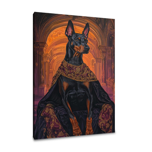 Noble Doberman's Royal Canvas - Main Image