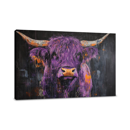 Highland Cow Majesty Canvas - Main Image