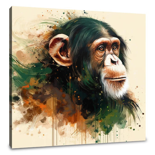 Elegant Chimpanzee Canvas - Main Image