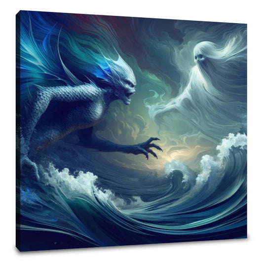 Stormy Seas Confrontation Canvas - Main Image