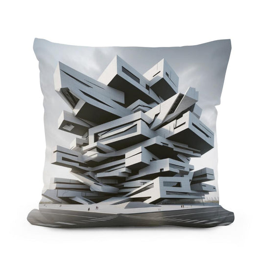 Deconstructivist Dimensions Cotton Cushion - Main Image