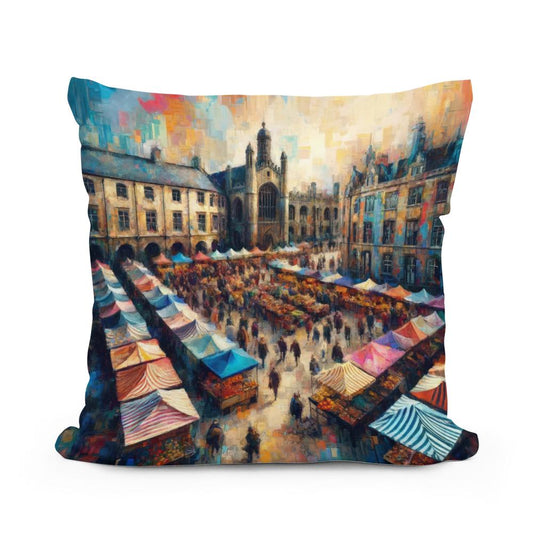 Cambridge Market Energy Cotton Cushion - Main Image