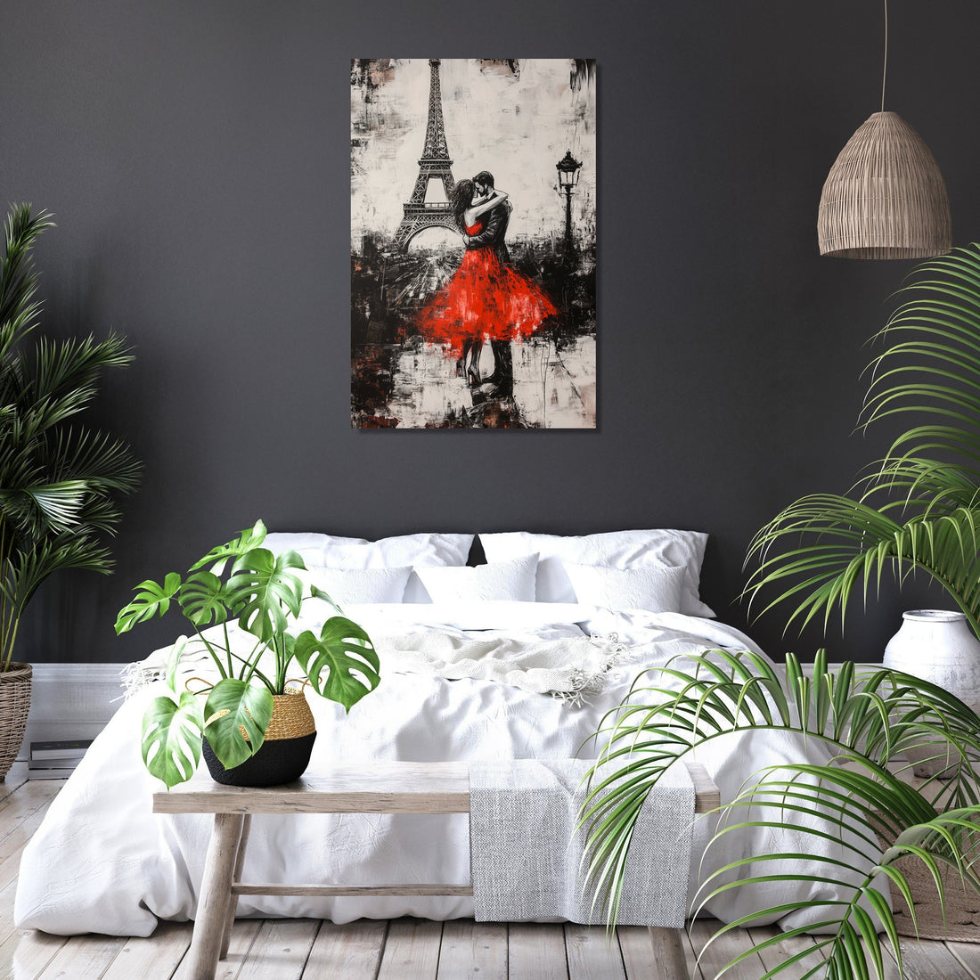 Eiffel Embrace Canvas - Secondary Image 6