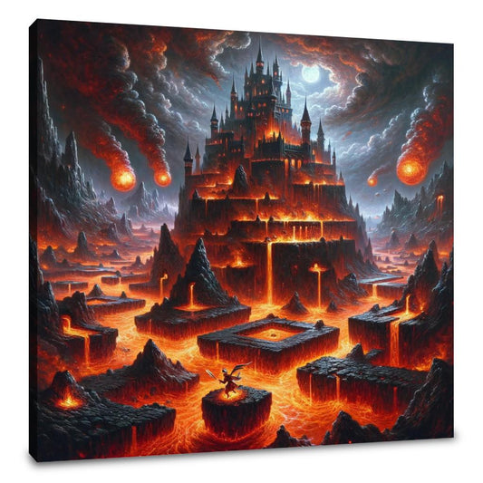 Lava Castle Conundrum Canvas - Main Image