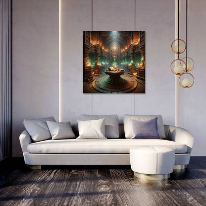 Celestial Radiance Canvas - Secondary Image