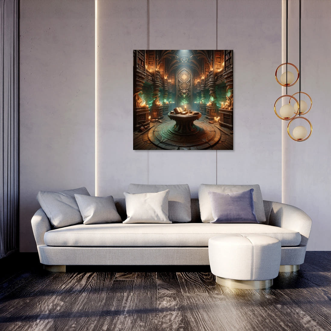 Celestial Radiance Canvas - Secondary Image