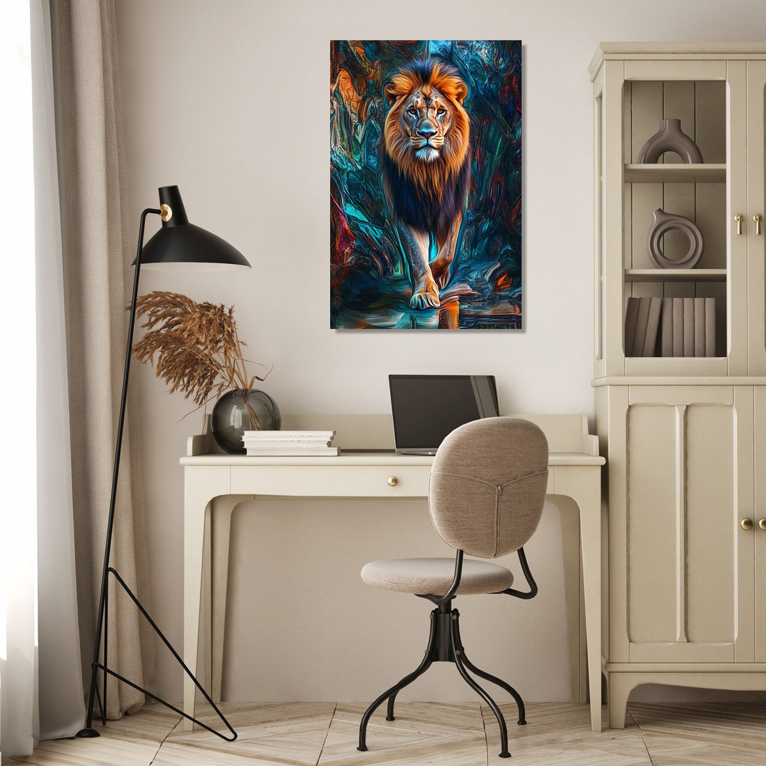 Regal Reflection Lion Canvas - Secondary Image 4