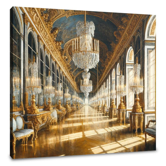 Hall of Mirrors Versailles Paris Canvas - Main Image