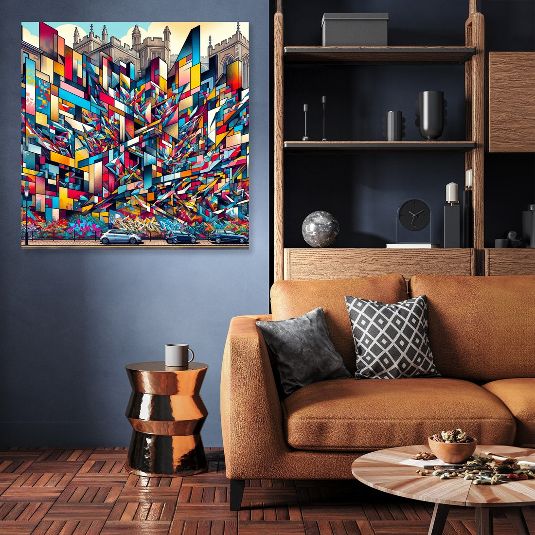 Bristol Cubist Streets Canvas - Secondary Image 3