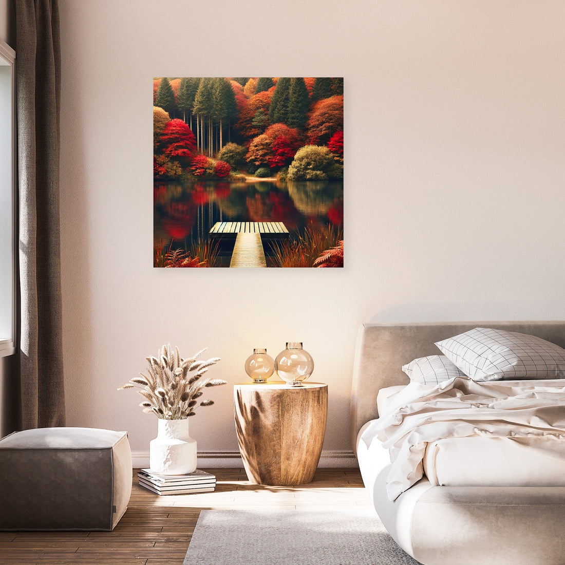 Autumn Lake Tranquillity Canvas - Secondary Image 7