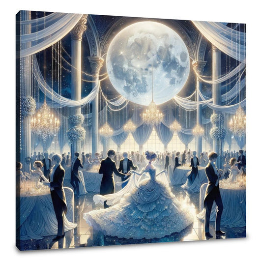 Moonlit Elegance Soiree Canvas - Main Image