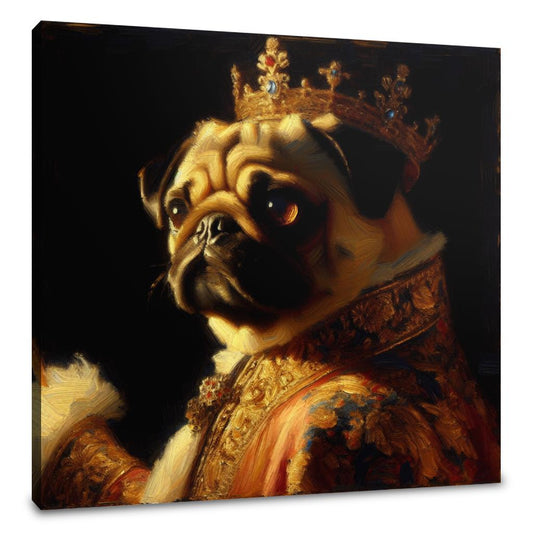 Regal Pug Majesty Canvas - Main Image