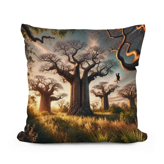 Baobab Grove Cotton Pillow - Main Image