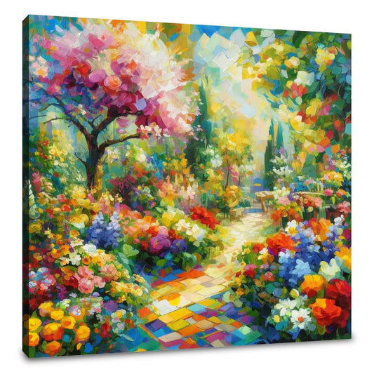 Cubist Spring Garden Canvas - Main Image