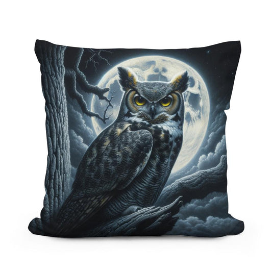 Midnight Gaze Cotton Cushion - Main Image