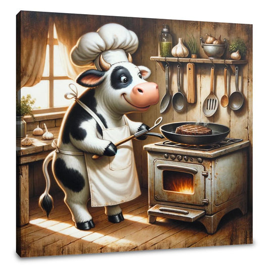 Culinary Cow Canvas - Main Image
